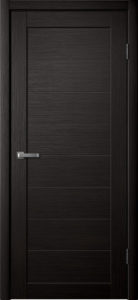 Модель S 1 межкомнатная дверь орех тёмный