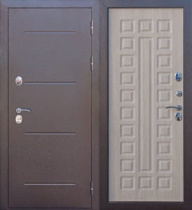 Двери ISOTERMA 11 см лиственница мокко терморазрыв
